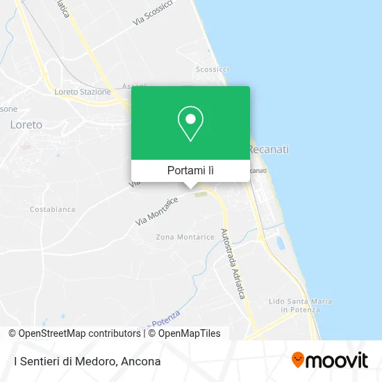 Mappa I Sentieri di Medoro