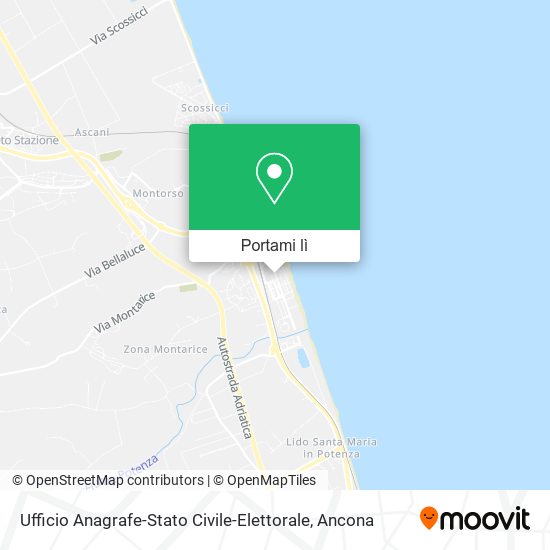 Mappa Ufficio Anagrafe-Stato Civile-Elettorale