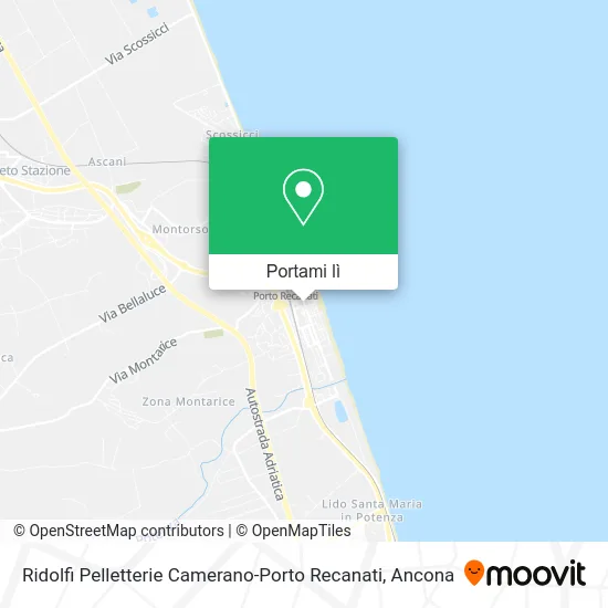 Mappa Ridolfi Pelletterie Camerano-Porto Recanati