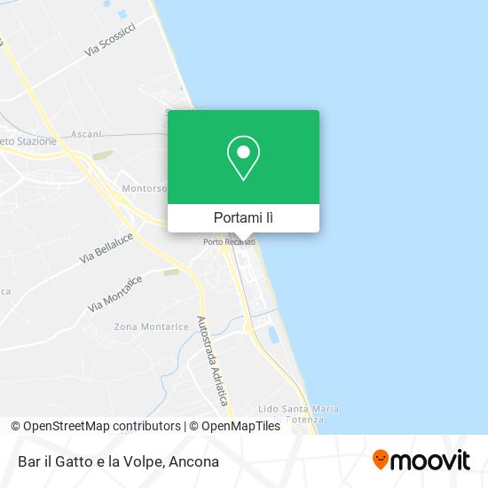 Mappa Bar il Gatto e la Volpe