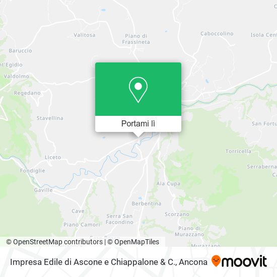 Mappa Impresa Edile di Ascone e Chiappalone & C.