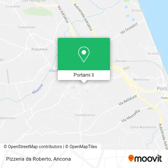 Mappa Pizzeria da Roberto