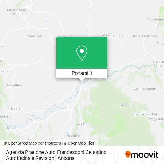 Mappa Agenzia Pratiche Auto Francesconi Celestino Autofficina e Revisioni