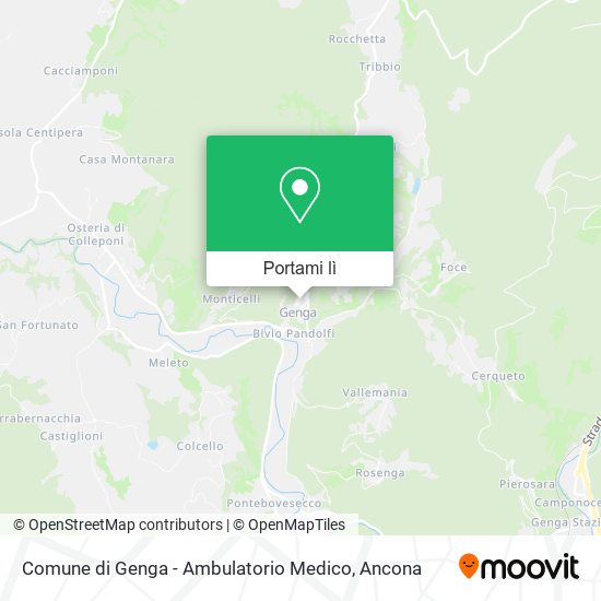 Mappa Comune di Genga - Ambulatorio Medico