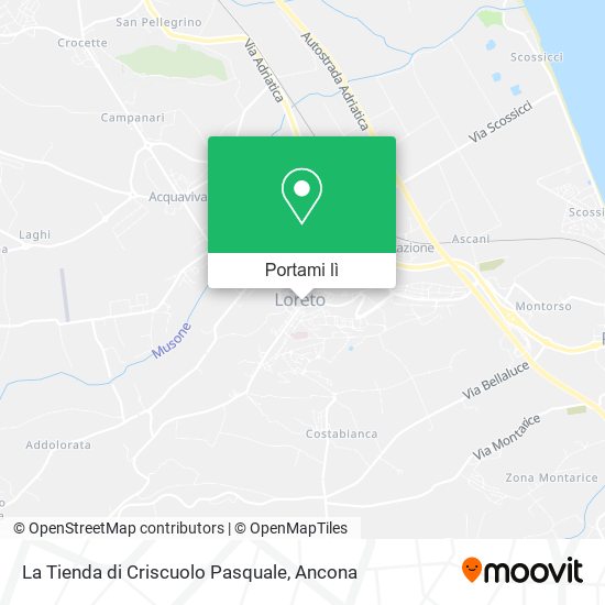 Mappa La Tienda di Criscuolo Pasquale