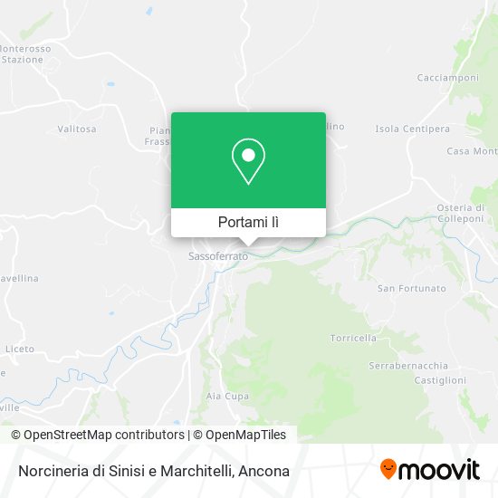 Mappa Norcineria di Sinisi e Marchitelli