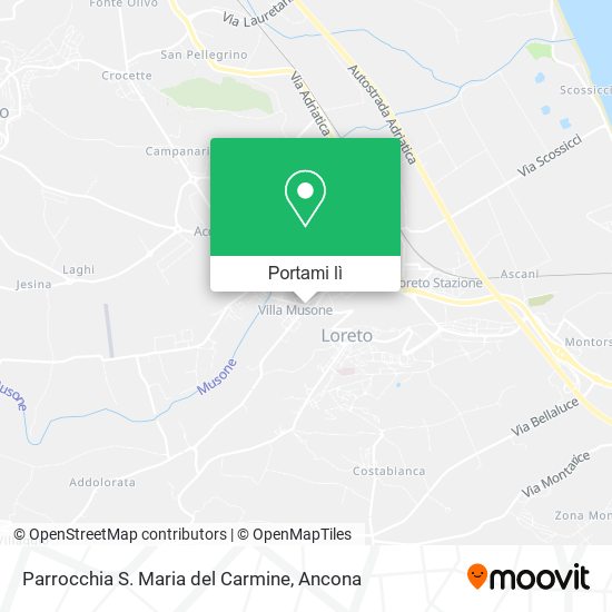 Mappa Parrocchia S. Maria del Carmine
