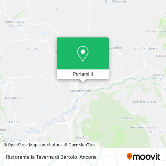Mappa Ristorante la Taverna di Bartolo