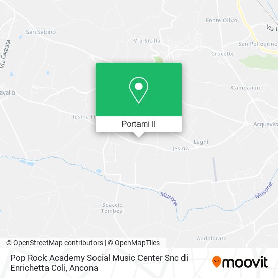 Mappa Pop Rock Academy Social Music Center Snc di Enrichetta Coli