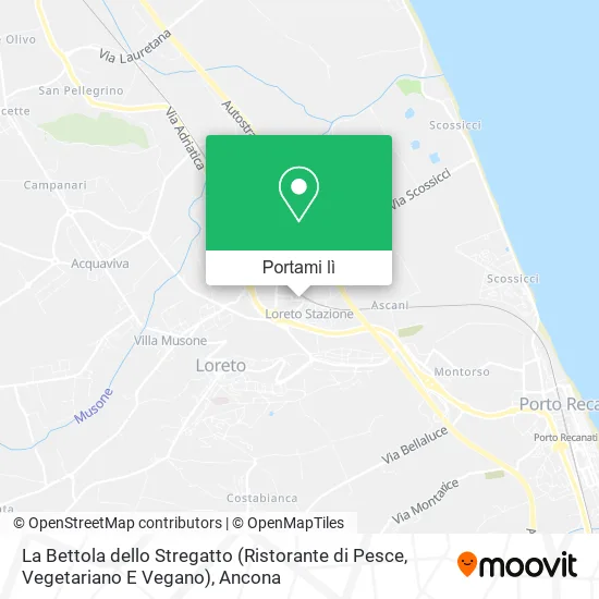 Mappa La Bettola dello Stregatto (Ristorante di Pesce, Vegetariano E Vegano)