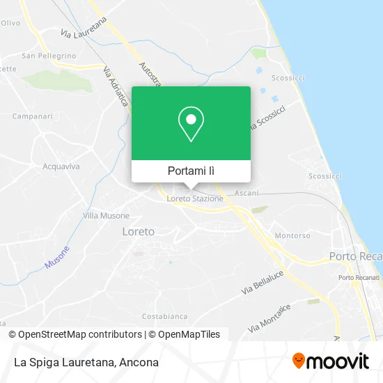 Mappa La Spiga Lauretana