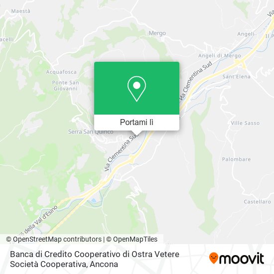 Mappa Banca di Credito Cooperativo di Ostra Vetere Società Cooperativa