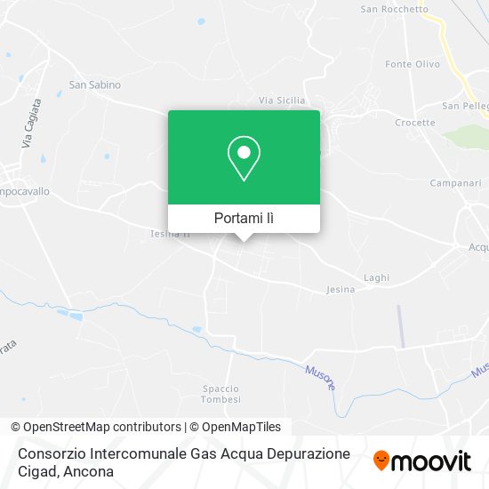 Mappa Consorzio Intercomunale Gas Acqua Depurazione Cigad