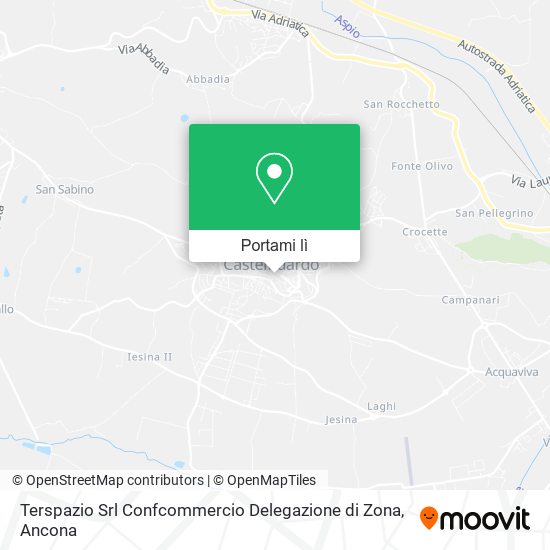 Mappa Terspazio Srl Confcommercio Delegazione di Zona