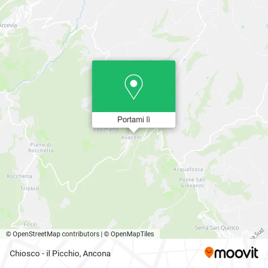 Mappa Chiosco - il Picchio