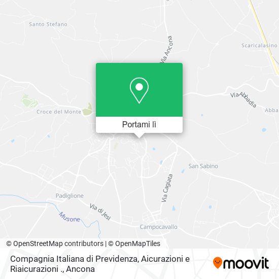 Mappa Compagnia Italiana di Previdenza, Aicurazioni e Riaicurazioni .