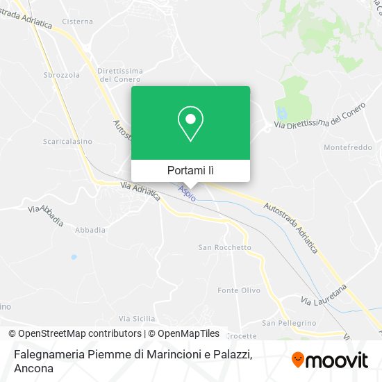 Mappa Falegnameria Piemme di Marincioni e Palazzi