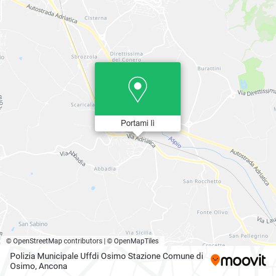 Mappa Polizia Municipale Uffdi Osimo Stazione Comune di Osimo