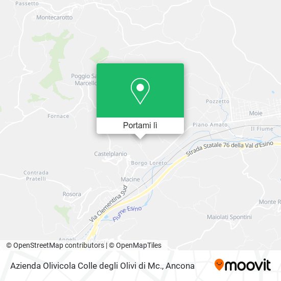Mappa Azienda Olivicola Colle degli Olivi di Mc.