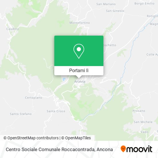 Mappa Centro Sociale Comunale Roccacontrada