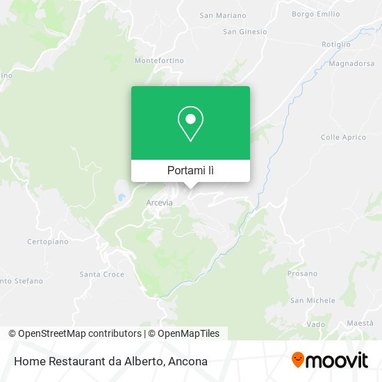 Mappa Home Restaurant da Alberto