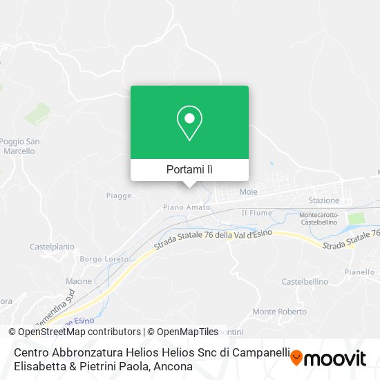 Mappa Centro Abbronzatura Helios Helios Snc di Campanelli Elisabetta & Pietrini Paola