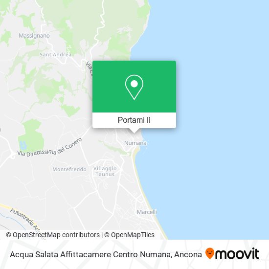 Mappa Acqua Salata Affittacamere Centro Numana
