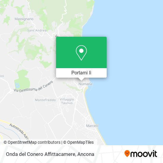 Mappa Onda del Conero Affittacamere