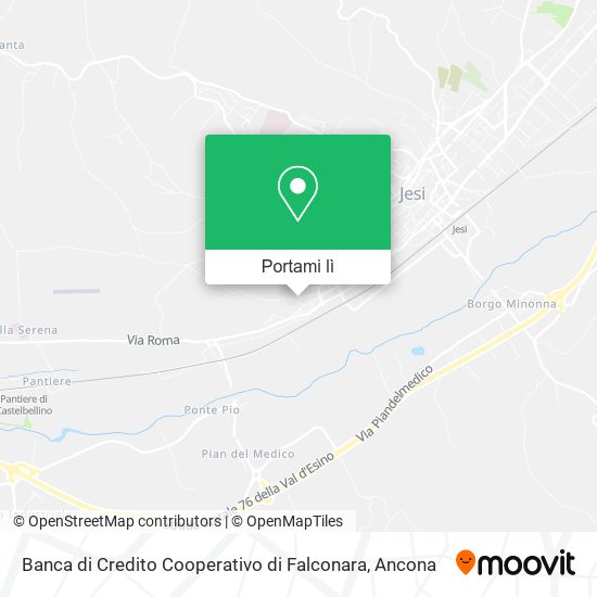 Mappa Banca di Credito Cooperativo di Falconara