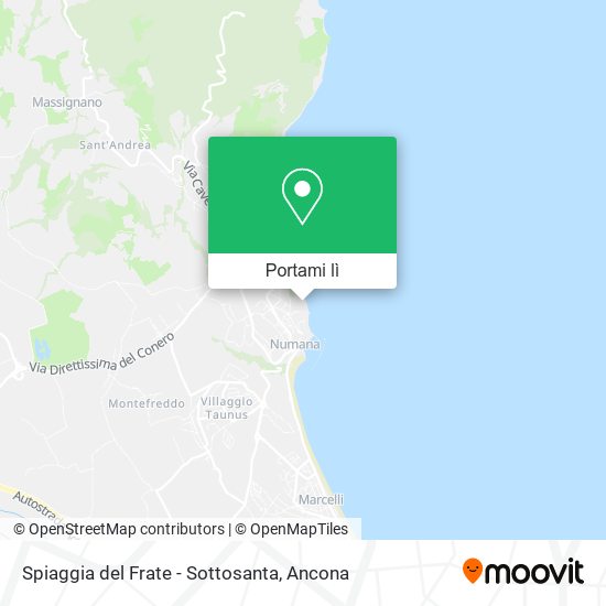 Mappa Spiaggia del Frate - Sottosanta