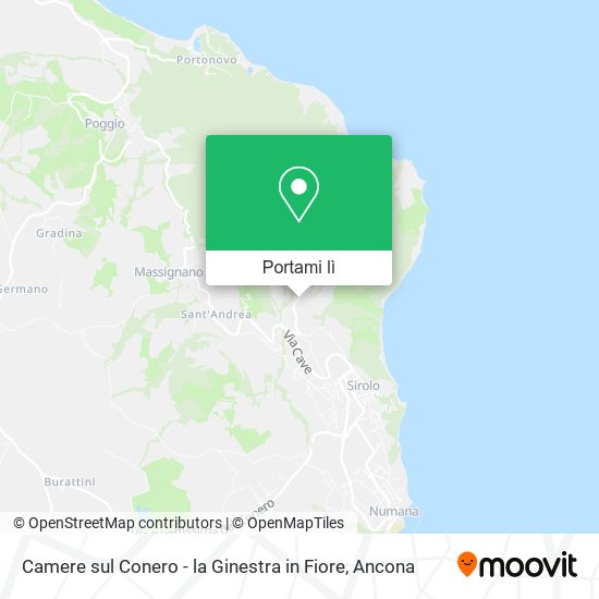 Mappa Camere sul Conero - la Ginestra in Fiore