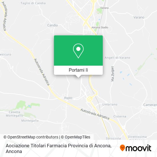Mappa Aociazione Titolari Farmacia Provincia di Ancona