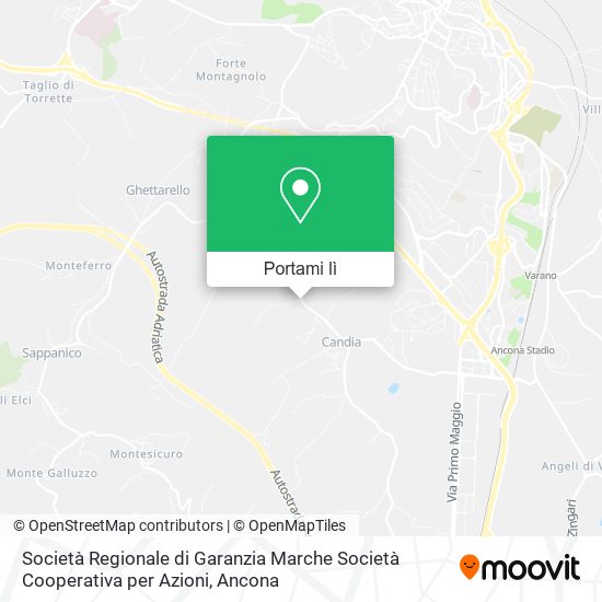 Mappa Società Regionale di Garanzia Marche Società Cooperativa per Azioni
