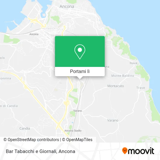 Mappa Bar Tabacchi e Giornali