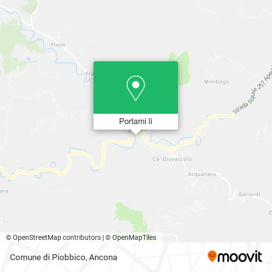 Mappa Comune di Piobbico
