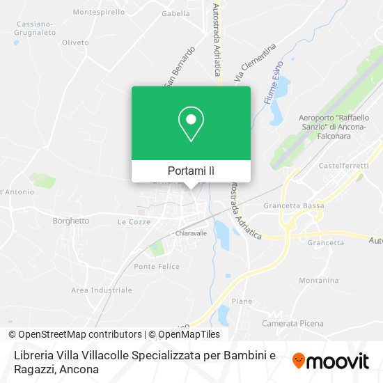 Mappa Libreria Villa Villacolle Specializzata per Bambini e Ragazzi