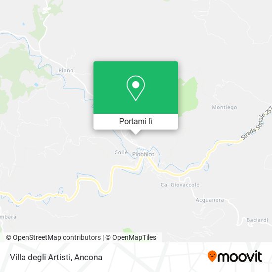 Mappa Villa degli Artisti