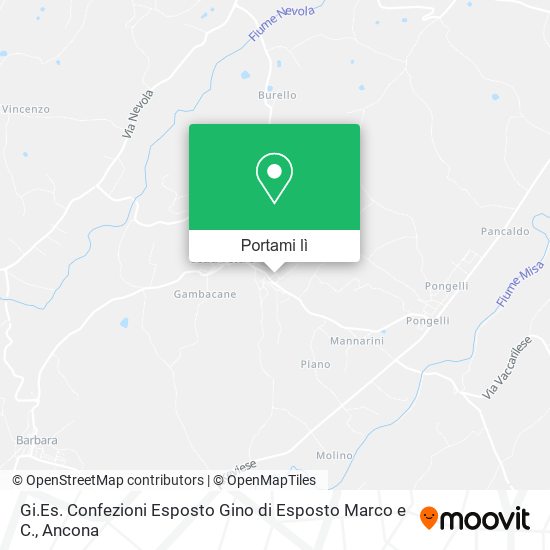 Mappa Gi.Es. Confezioni Esposto Gino di Esposto Marco e C.
