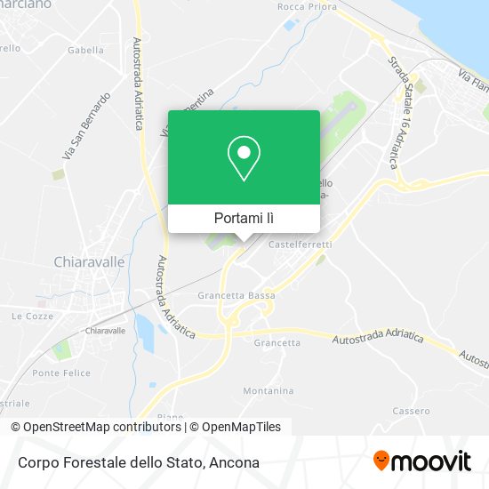 Mappa Corpo Forestale dello Stato
