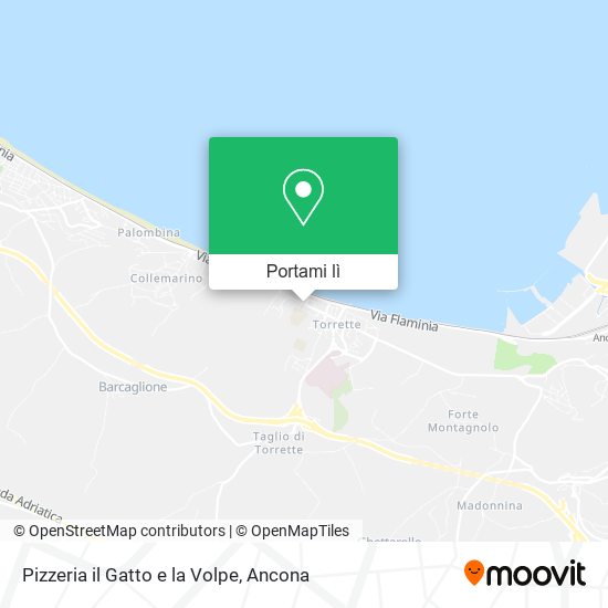Mappa Pizzeria il Gatto e la Volpe
