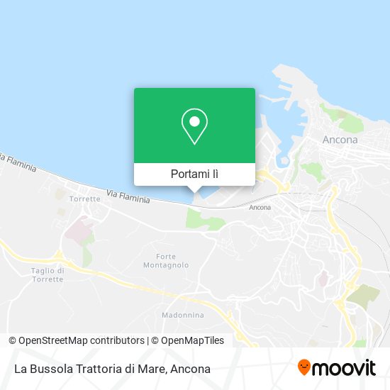 Mappa La Bussola Trattoria di Mare
