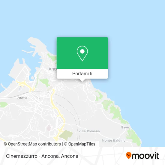 Mappa Cinemazzurro - Ancona