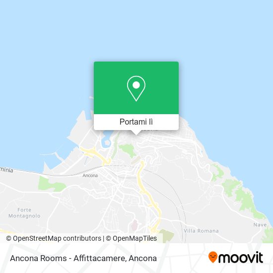 Mappa Ancona Rooms - Affittacamere