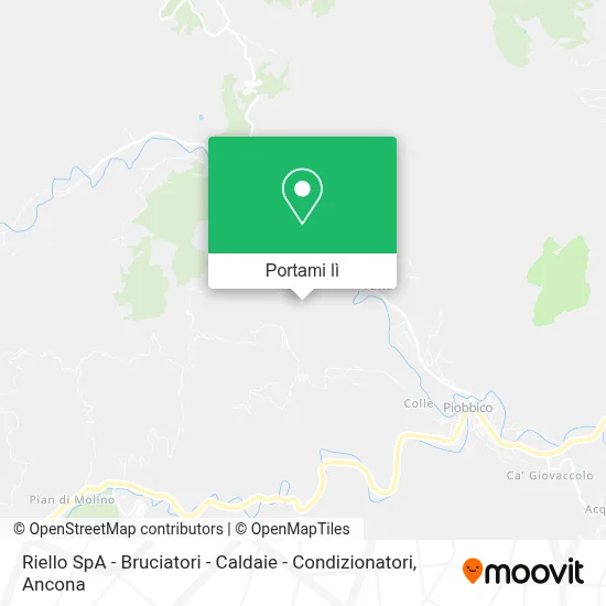 Mappa Riello SpA - Bruciatori - Caldaie - Condizionatori