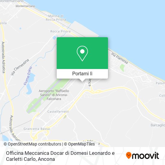 Mappa Officina Meccanica Docar di Domesi Leonardo e Carletti Carlo