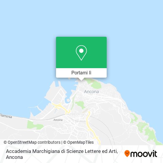 Mappa Accademia Marchigiana di Scienze Lettere ed Arti