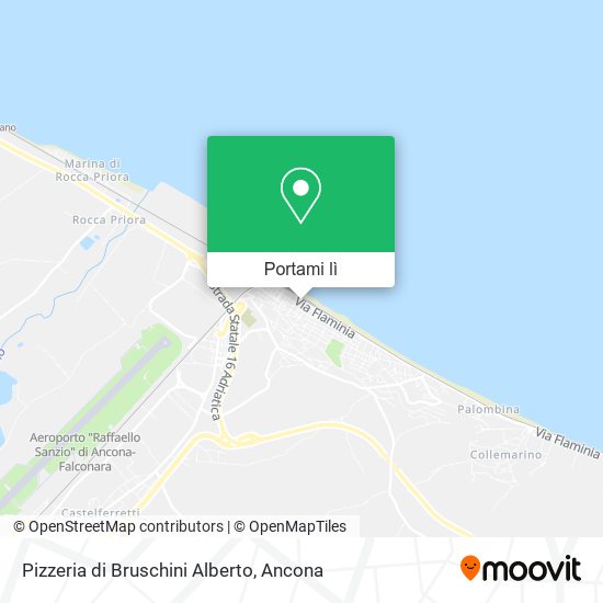 Mappa Pizzeria di Bruschini Alberto