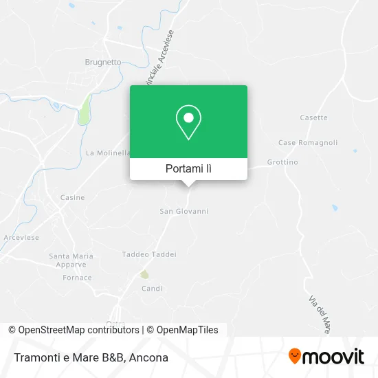 Mappa Tramonti e Mare B&B