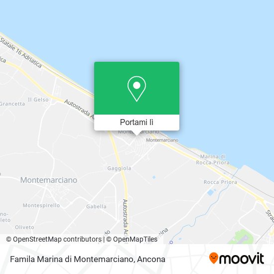 Mappa Famila Marina di Montemarciano