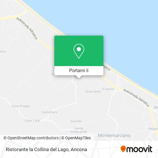 Mappa Ristorante la Collina del Lago